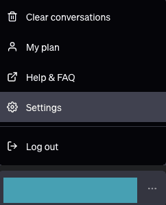 chatgpt settings